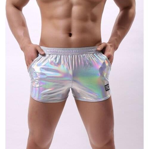New Mens Shorts Summer Fashion Casual High-quality Ice Silk Boxer Fitness Bodybuilding Quick-drying Shorts