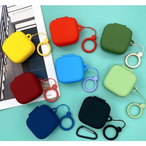 New Silicone Protective Earphone Case for Xiaomi Air 2 SE Bluetooth Headphones Boxs For Xiaomi Mi Air2 SE Case Bag With Hook