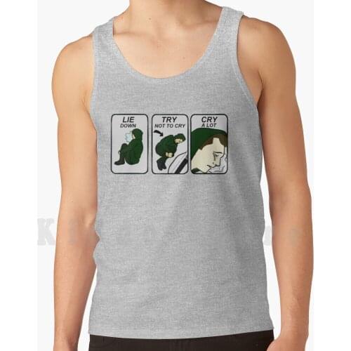 Oliver Queen-Lie Down , Try Not To Cry , Cry A Lot tank tops vest sleeveless Arrow Green Arrow Lie Down Try Not