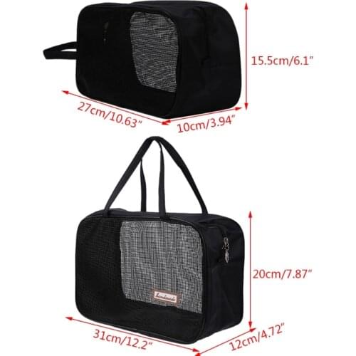 THINKTHENDO Portable Bathing Bag Mesh Shower Toiletry Pouch Travel Makeup Storage Holder