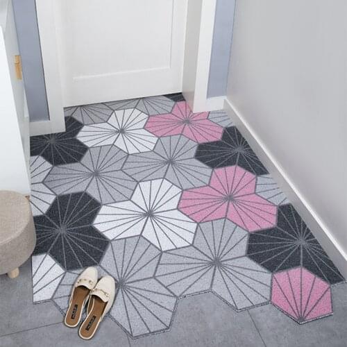 Anti Slip carpet mat Customized doormat rug Household kitchen Non-Slip rugs bathroom rugs cris Sea mat DIY PVC material