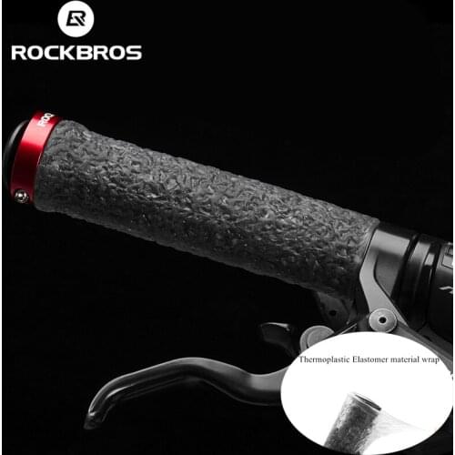 Rubber Cycling Grips Anti-slip Bike Handlebar MTB Bicycle Grips TPE Soft Shockproof Bike Grips Bar Soft Tape Bike Accessories
