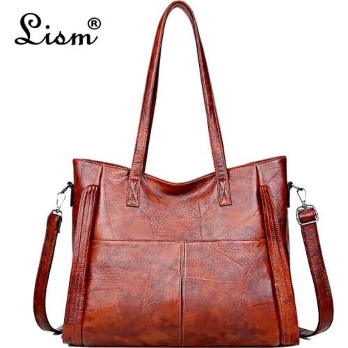 Luxury Handbag Women Bags Designer High Capacity PU Leather Handbags Vintage Crossbody Bags for Women 2020 Lady Travel Tote Bag