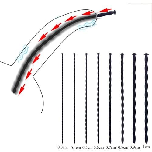 Silicone Urethral Catheter Sounding Male Penis Stimulation Glans Plug Ejaculation Delay Sex Toys for Adults Men Masturbator