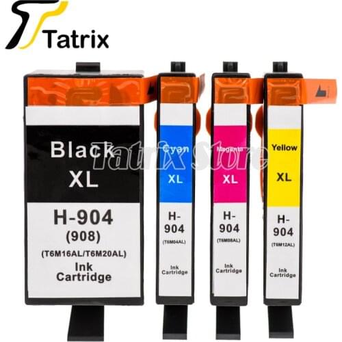 Tatrix New Ink Cartridge For HP904 904XL Compatible For HP 904 Used For HP OfficeJet Pro 6960 6970 Impressora Printer