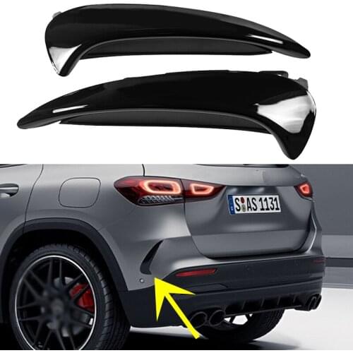 For Mercedes Benz H247 GLA200 GLA220 GLA250 GLA35 GLA45S AMG 2020 2021+ Rear Bumper Lip Splitter Canards Spoiler Fender Fins