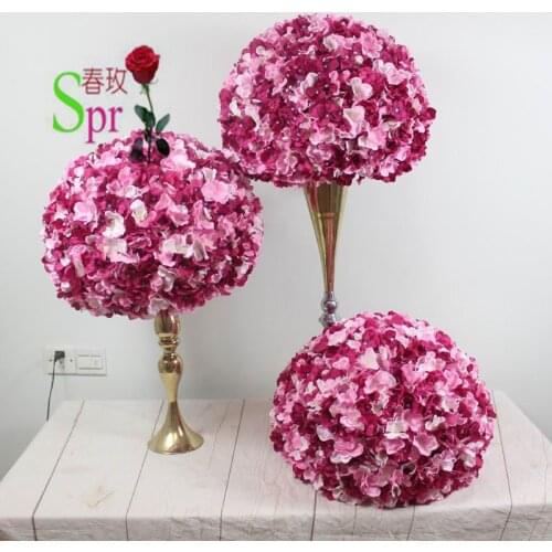 SPR 30cm/35cm/40cm/50cm dia.wedding event planning artificial wedding table flower ball centerpiece decoration stage arch floral