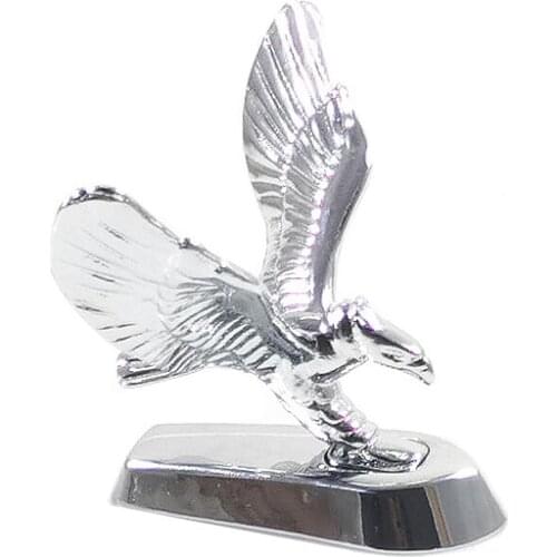 Universal Motorcycle 3D Emblem Flying Eagle Auto Stickers Car Front Ornament Decals Creative Truck Head Decoration Bobber