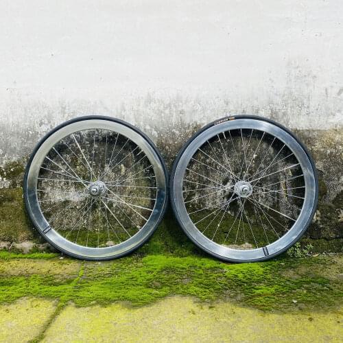 Fixie bike wheel rim with tires sliver 50mm 700C bicycle wheel Aluminum Alloy single speed bike vintage fixed gear bike wheel