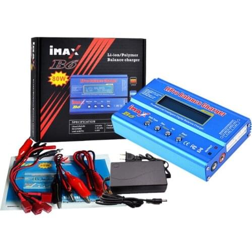 Battery Lipro Balance Charger iMAX B6 charger Lipro Digital Balance Charger 12v 6A Power Adapter Charging Cables