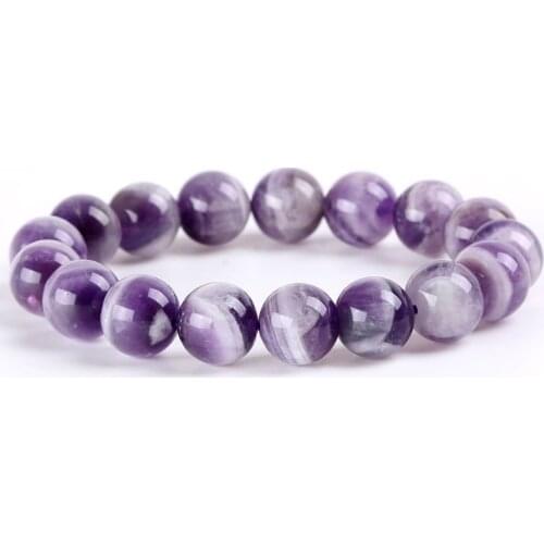 6A Genuine Natural Dream Amethysts Stone Bracelets Lavender Thousand level tower Amethysts Bracelet For Women Fashion Jewelry