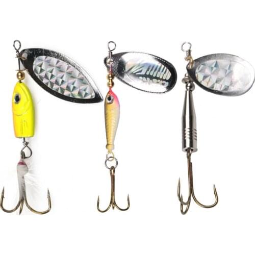 1Pcs 360 Degree Rotating Metal Sequin Bait Lifelike Fishing Lure Hook Spinner Spoon Lures Winter Outdoor Fishing Accessories