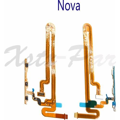 10PCS Original Power On Off Volume Up Down Button Switch Flex Cable Ribbon for Huawei Nova Replacement Parts