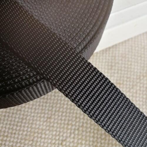 15mm Nylon Webbing Heavy Weight Black 1 Yards Long For Dog Collars Belt Bag