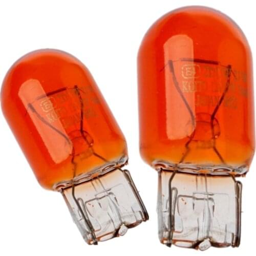 2X T20 7443 7440 Signal Light W21/5W 3800K Amber Halogen Bulb Daytime Running Lights Turn Stop Brake Tail Bulb DRL Bulbs