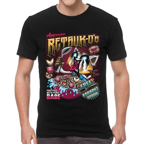 Death Metal Karaoke Kala Aggretsuko Aggressive Retsuko T Shirt Mens Cotton T-shirts Tshirt Short Sleeve Japanese Manga Tees Tops