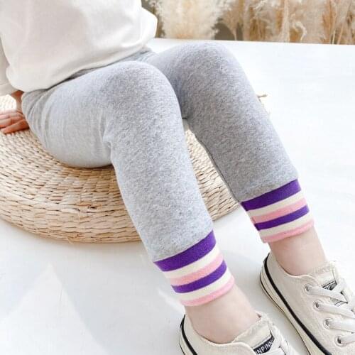 Kids Trousers for Baby Girls Cotton Toddler Solid Long Pants Children Clothes Casual Pants for Girls Spring & Autumn Infant Pant