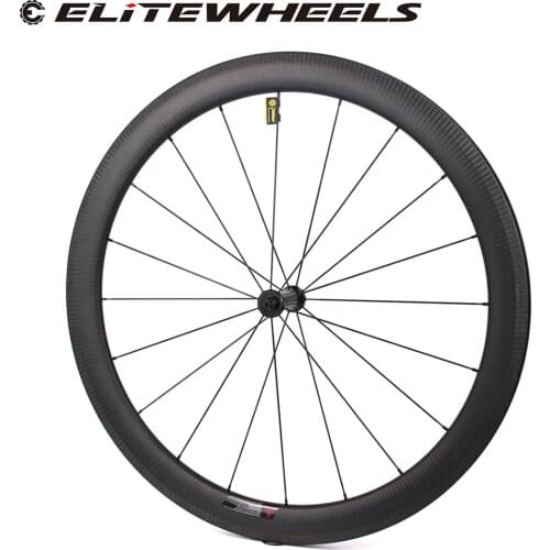 ELITEWHEELS 700c Road Bike Carbon Wheel Tubeless Clincher Tubular Wheelset With Chosen 7387 Straight Pull Hub Sapim CX Ray Spoke