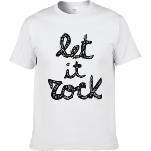 Rebellious Rock T Shirts Men Cotton Printing Cool Tee Shirt Vintage Punk Style Mans T-Shirt Hip Hop Tops