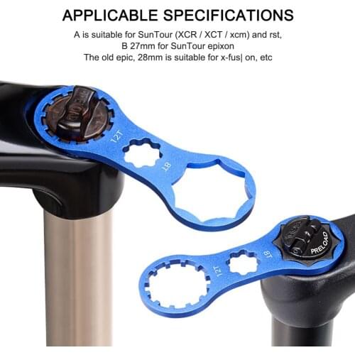 Mountain Bike Wrench Front Fork Removal Spanner Bicycle Repair Tools Parts Cycling Maintenance for Suntour XCM/XCR/XCT/RST