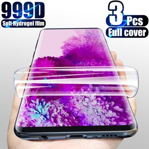 2 PCS Hydrogel Film For Samsung Galaxy Note 20 10 Plus A12 A21s A72 A71 A52 A51 S10 S20 S21 Ultra Screen Protector Not Glass