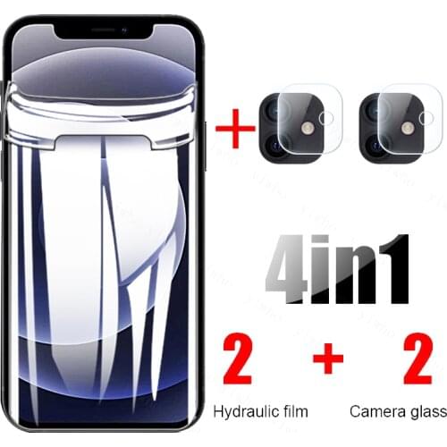 Full Cover Hydrogel Film For iPhone 11 12 Pro XS Max mini Screen Protector For iPhone SE 2020 XR X 7 6 6s 8 Plus Camera Glass