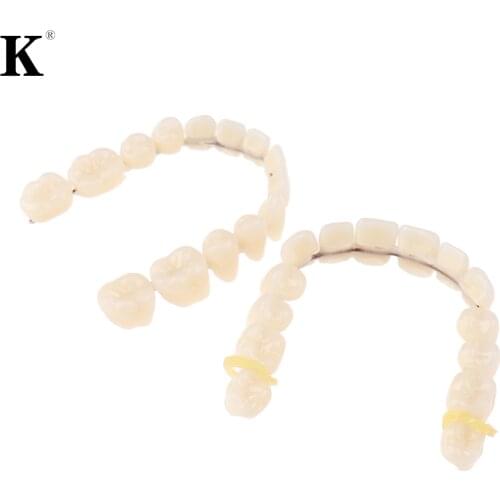 28Pcs / Set Artificial Contoured Denture Tool Resin Teeth Denture Upper Lower