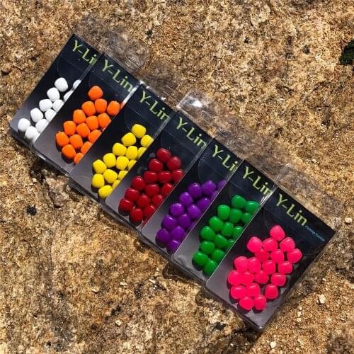 20pcs/lot Carp fishing artificial bait lures floating fake corn tiger nuts pop up boilies hair rigs maggot bait imitation corn
