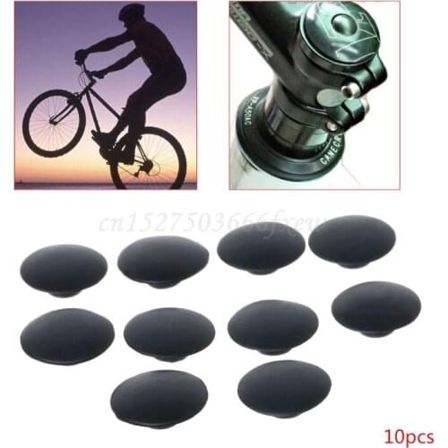 10pcs Bicycle Headset Cap Waterproof Dustproof M6 Screw MTB Bike Stem Top Cover R9CE