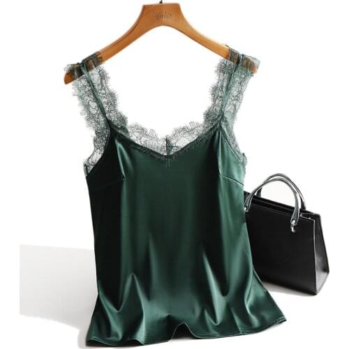 Women Halter Basic Cami Sleeveless Satin Sexy Silk Tank Tops WomenS Summer Camisole Plus Size Shirts 2020 Spaghetti Strap Top