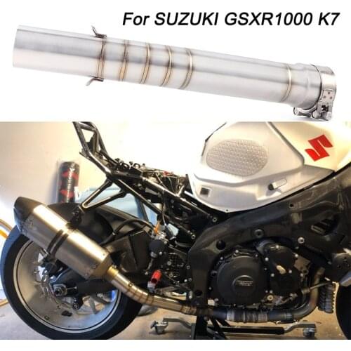 Motorcycle exhaust Muffler Escape middle Link Contact pipe For Suzuki K7 Gsxr1000 GSX R1000 GSXR 1000 gsxr1000 exhaust