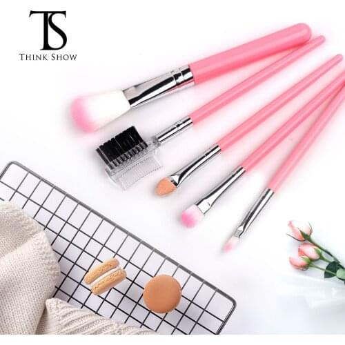 THINKSHOW 5/7pcs Professional Makeup Brushes Set Eye Shadow Foundation Powder Eyeliner Lip Make Up Brushes Women Cosmetic Makeup