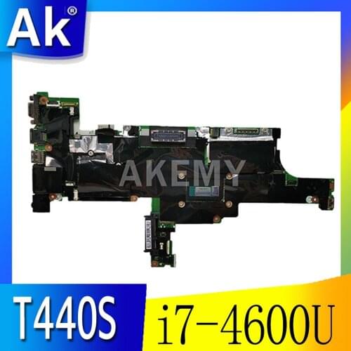 NM-A052 For lenovo THINKPAD T440S motherboard 04X3964 04X3962 Laptop Motherboard with i7-4600U RAM 4G UMA 100% tested work