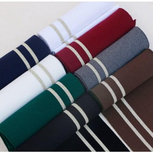 Autumn and Winter ThickCoat Thread Clothing Accessories Pure Cotton Gold Thread Fabric Cuffs Neckline Elastic Closure