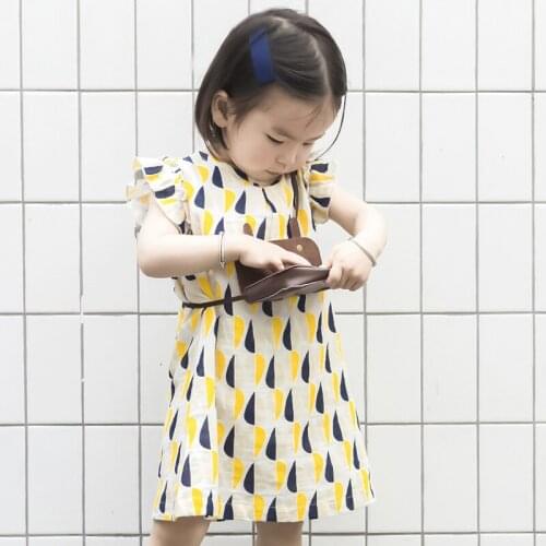 Girls Dress 2018 Summer Sleeveless Wood Ear Dresses Baby Loose Long A-line Princess Dresses Girl Clothes Party Dress for Toddler