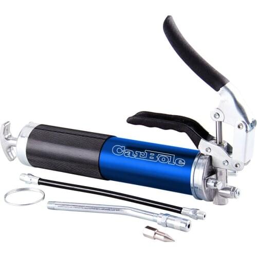 CARBOLE Grease Gunfor Lincoln Lubrication 1134 Heavy Duty Pistol Grip Grease Gun with Whip Hose and Rigid Pipe