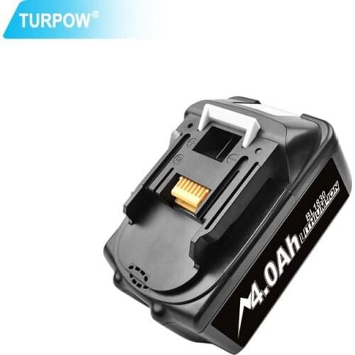 Turpow 18V 4000mAh Replacement Battery For Makita BL1830 BL 1830 BL1815 BL1840 LXT400 194204-5 194205-3 194309-1 Power Tools