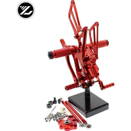 CNC Verstelbare Rearsets Achter Set Motorfiets Footrest Moto Pedaal pedal For Honda CBR600RR CBR 600RR 2007-2008