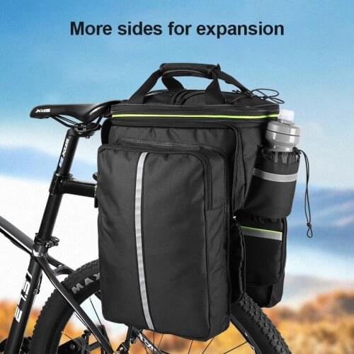 Bicycle Camel Bag Mountain Bike Tail Bag Large Capacity Piggyback Bag Riding Rack Bag Cycling Travel Bag Equipment Accessories
