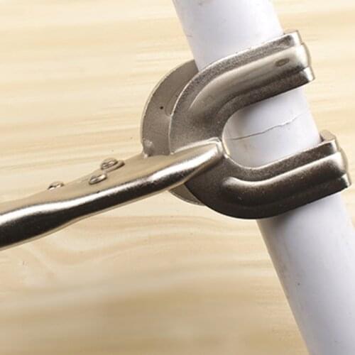 Carbon Steel welding clamp U type Pipe wrench Adjustable Grip Vise Locking Jaw Pliers Wood Locator Clips Electical Repair Tools