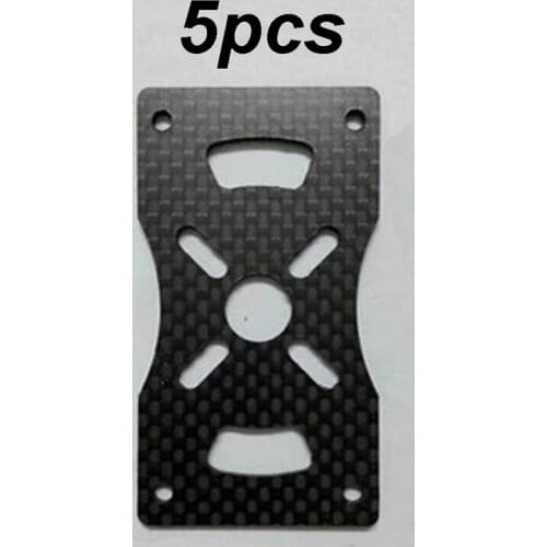 5PCS 3K Carbon Fiber Tube Clamp Motor Seat Mount Plate for 12mm 16mm 20mm 22mm 25mm 30mm Pipe Arm Quadcopter