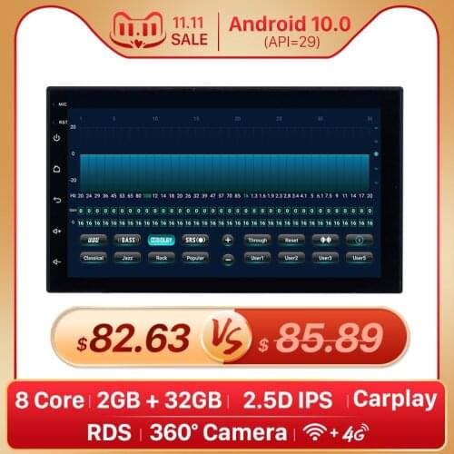 Seicane RAM 2 GB+ ROM 32GB Universal 2din Android 8.1 Car Head Unit Player For Honda Toyota Nissan Kia RAV4 Suzuki VW Hyundai