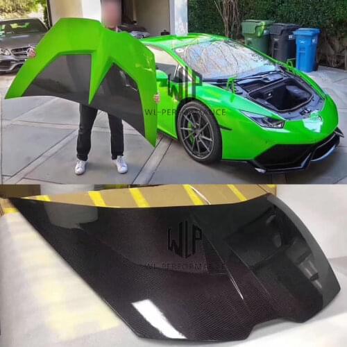 LP610 High Quality Carbon Fiber front engine hood bonnet cover For Lamborghini Huracan LP610 Car Body Kit 2015