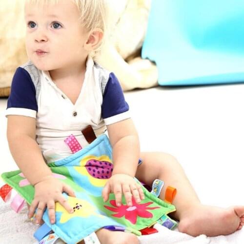 1PSC Super Cute Soft Square Comfortable Towel Baby Comfort Blanket Label Soothing Towel Multi-function Toy Baby Comforting Towel
