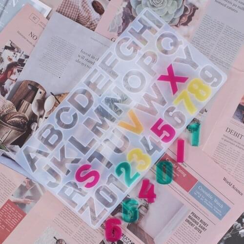 1Pcs English Alphabet Epoxy Resin Molds Mixed Style Silicone Casting Molds For DIY Jewelry Making Findings Supplies Accessories