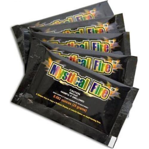 10g/15g/25g Colorful Flames Powder Bonfire Sachets Pyrotechnics Magic Trick Outdoor Camping Hiking Survival WHStore