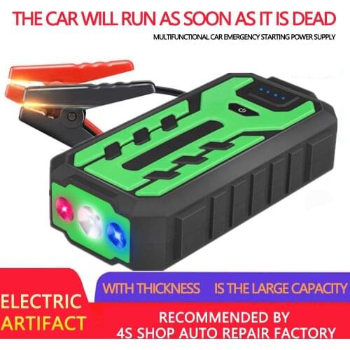 2021 Capacity Car Jump Starter Emergency Automobile Battery Charger Green 20000mAh Red Jumpstarter Power Bank Starting Device