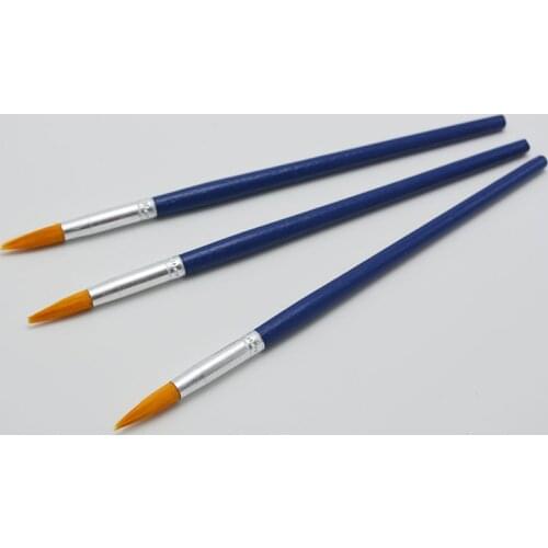 6pcs/set short rod nylon hair gouache watercolor Acrylic brush pen art supplies oil painting brush drawing material