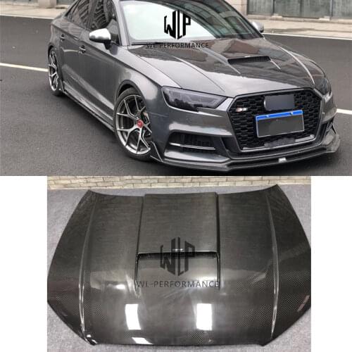 A3 S3 RS3 High Quality Full Carbon Fiber Engine hood Bonnets Car Styling For Audi A3 S3 RS3 Car body kit 17-19