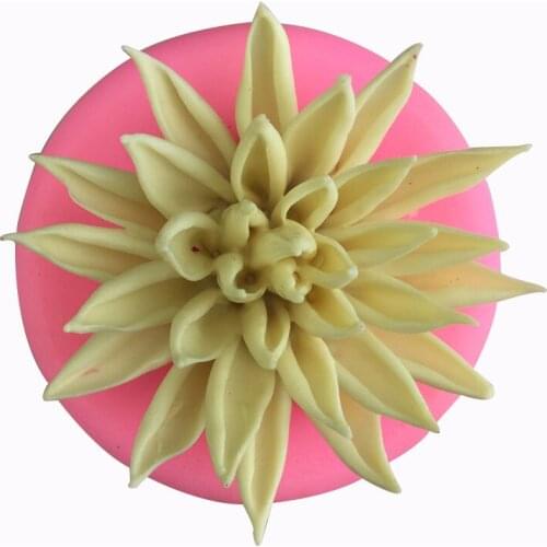 Large New Flower Silicone Mold Chocolate Fondant Mold Cake Decoration Accessories Mold Aromatherapy Gypsum Soap Mold Baking Tool